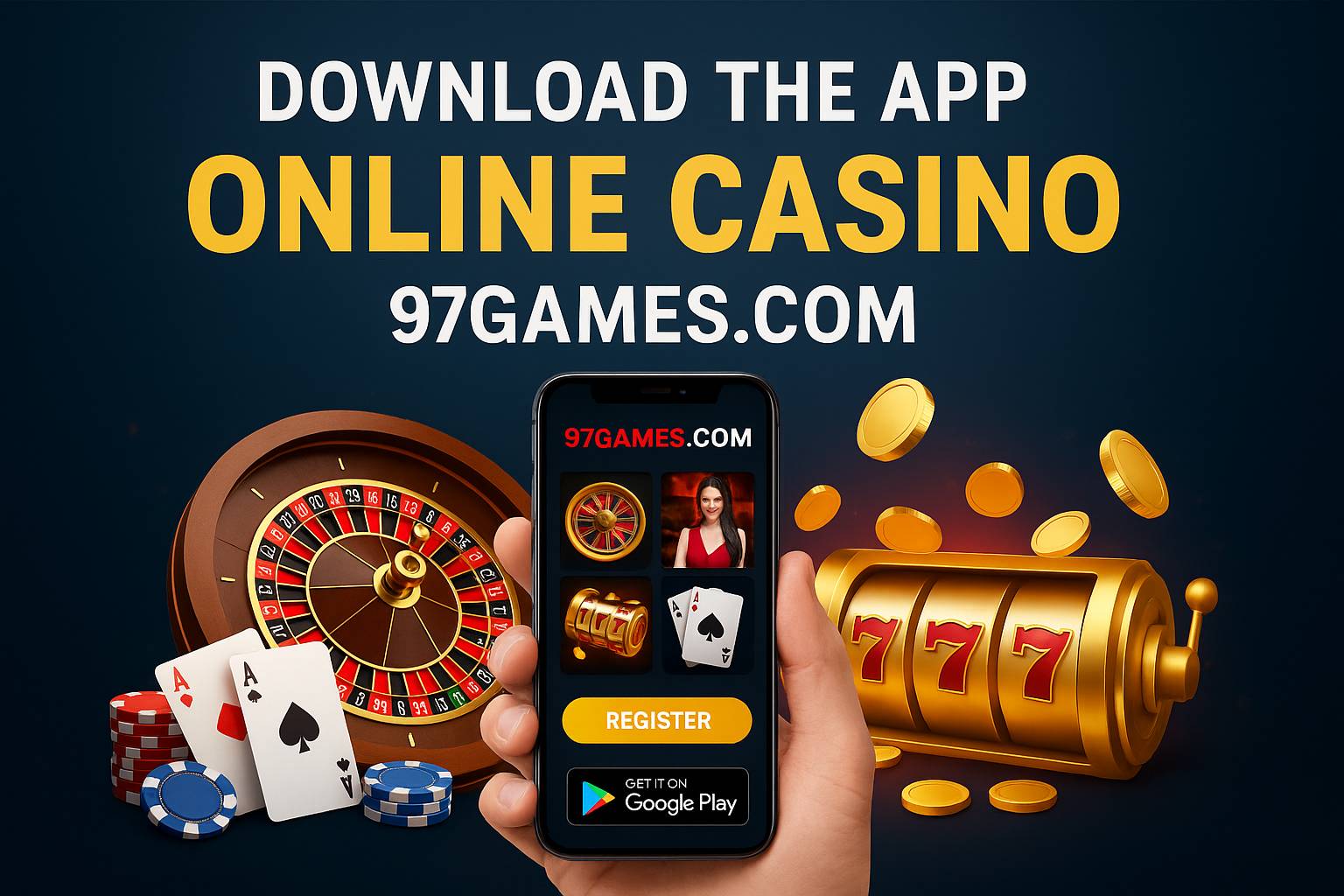 Baixar o 97GAMES.COM Cassino App